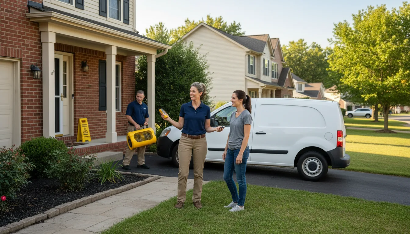 Water restoration image for Dehumidification And Cleanup Services in Dellrose, TN